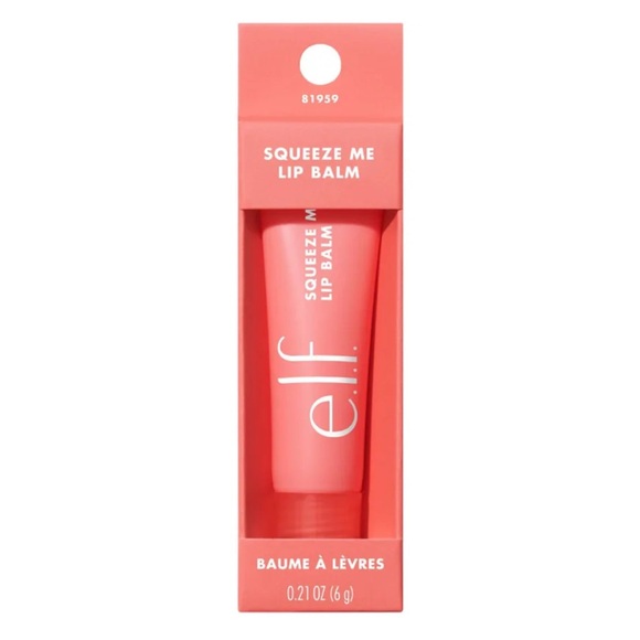 ELF Other - e.l.f. Squeeze Me Lip Balm, Moisturizing Lip Balm Sheer Tint Color Strawberry
